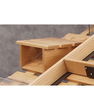 Oak Accessory Shelf for Tilt Top Produce Table